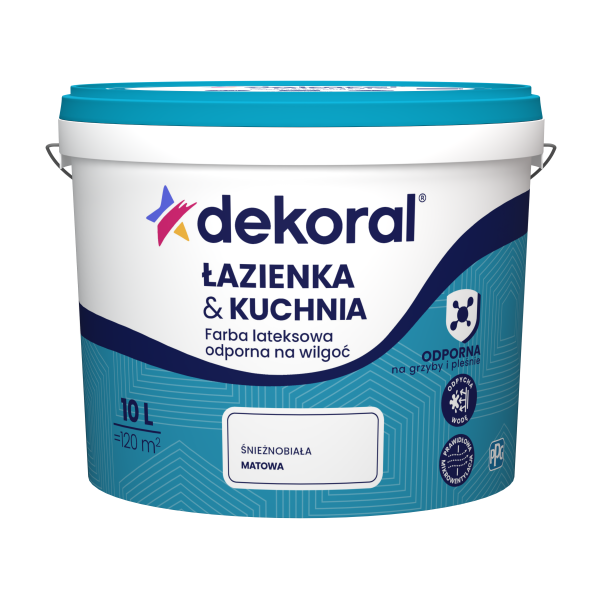 Краска акриловая эмульсионная LAZIENKA & KUCHNIA белая