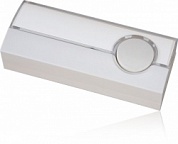 Кнопка звонка PDJ-213, белая ZAMEL