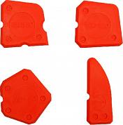 Шпатели для силикона красные, набор 1 (4 шт.) силиконовые Yato