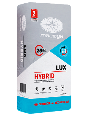 Штукатурка гипсово-цементная Люкс Hybrid, мешок 30кг